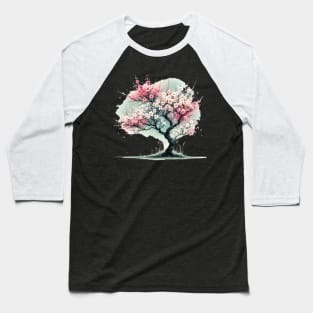 Blossom of Renewal Spring Awakening Illustration Baseball T-Shirt